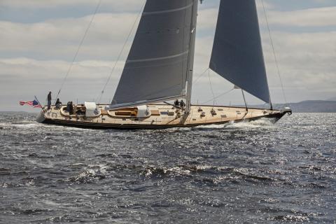 Brooklin Boat Yard Launches Custom 91-foot Sloop