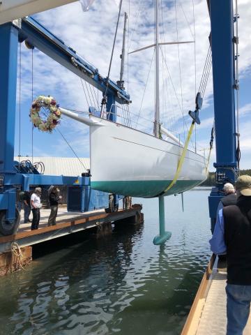 Brooklin Boat Yard Launches Custom 55-Foot Sloop 